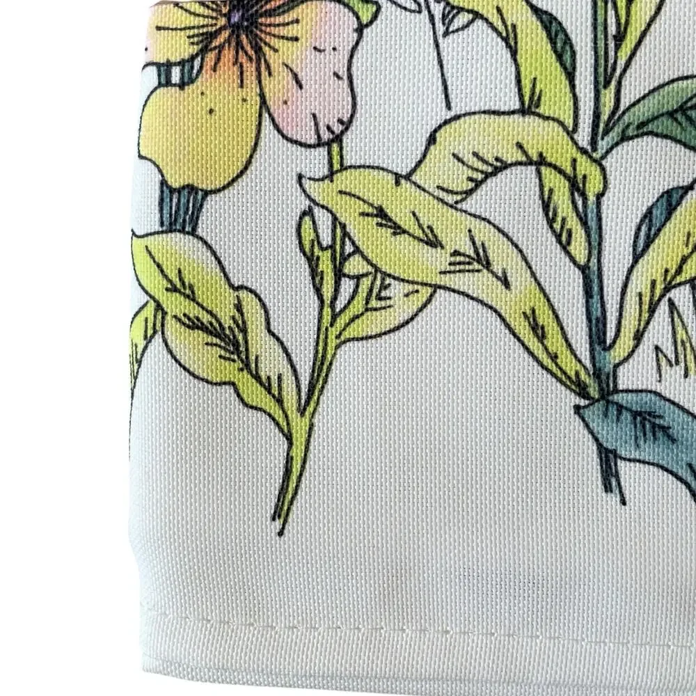 The Farmhouse Spring Floral Bunnies Easter Tablecloth 60x120 Pop of Color New